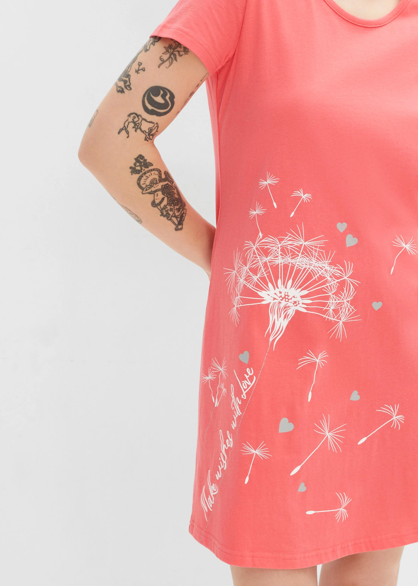 Hálóing bio-pamutból • édenpink-mintás • bonprix áruház