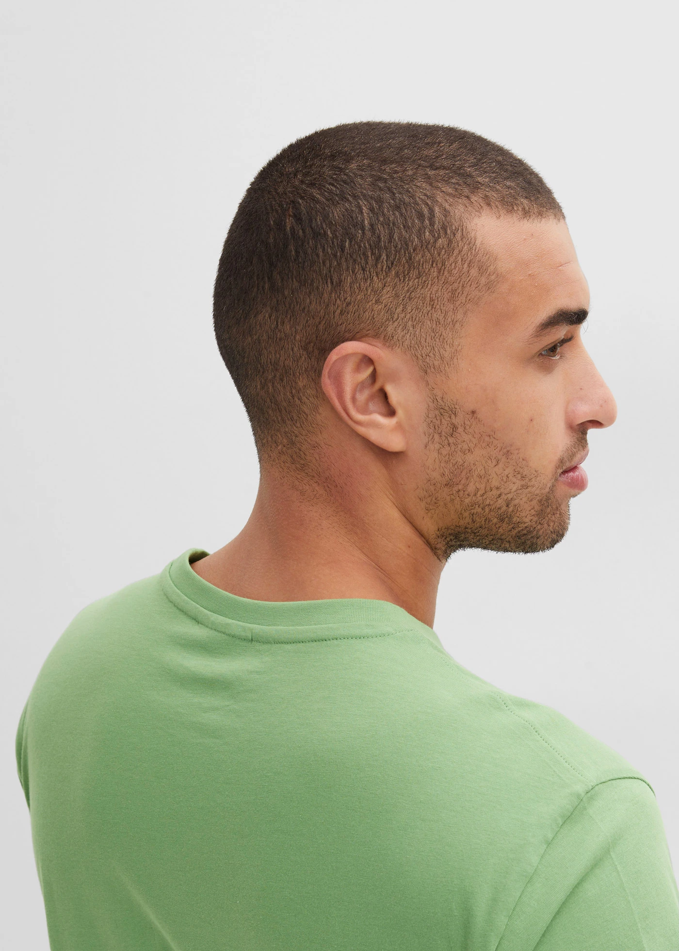 T-shirt (set van 3) • lichtoranje+wit+mat mosgroen • bonprix online shop