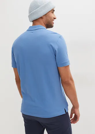 Poloshirt van piqué van biologisch katoen • kristalblauw • bonprix online shop