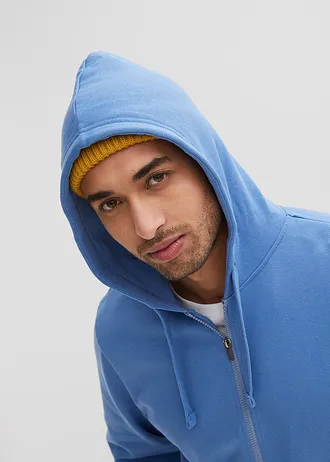 Sweat zippé à capuche • bleu cristal • Boutique bonprix