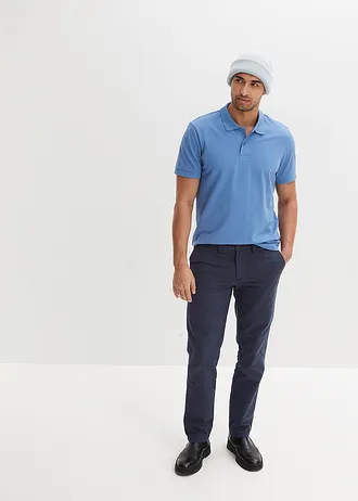 Poloshirt van piqué van biologisch katoen • kristalblauw • bonprix online shop