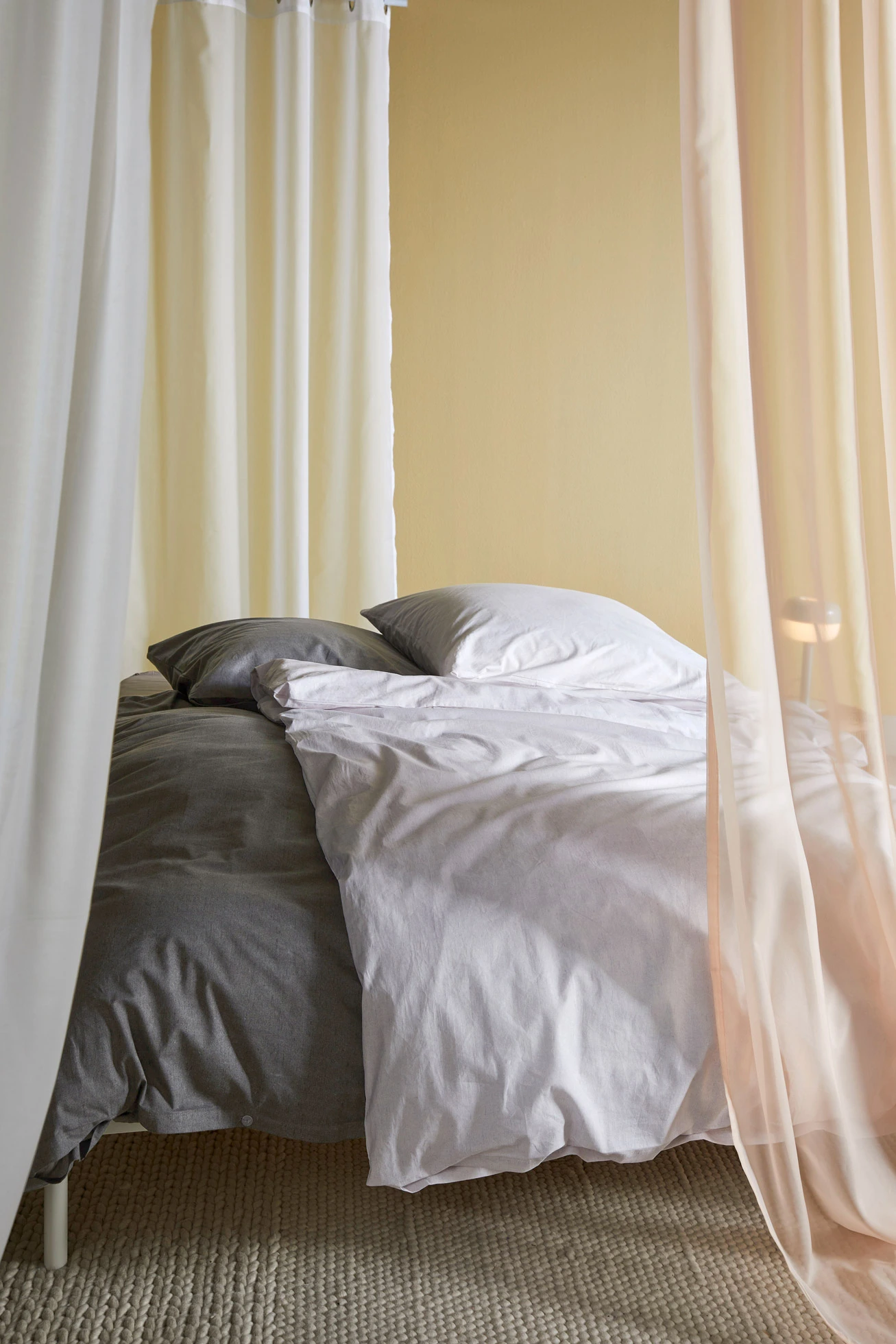 Parure de lit en linon aspect lin • blanc • product-page.page-title-suffix