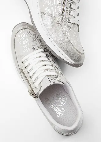 Tenisky značky Rieker • stříbrno-bílá metalíza • bonprix obchod