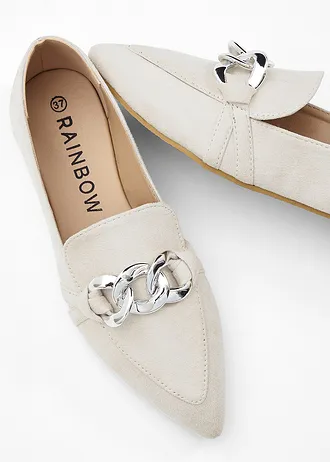 Mocassins avec chaîne • beige • Boutique bonprix