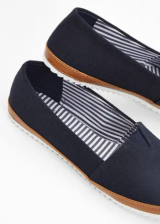 Chaussures en toile de coton • bleu foncé • Boutique bonprix