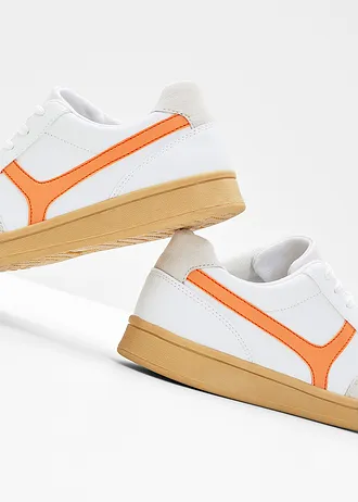 Sneakers rétro, Couleur: blanc/orange clair