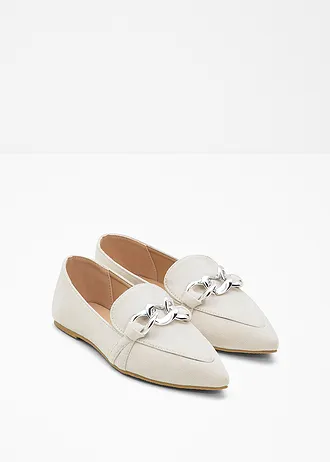 Mocassins avec chaîne • beige • Boutique bonprix