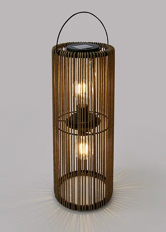 Lampe déco solaire • marron • Boutique bonprix