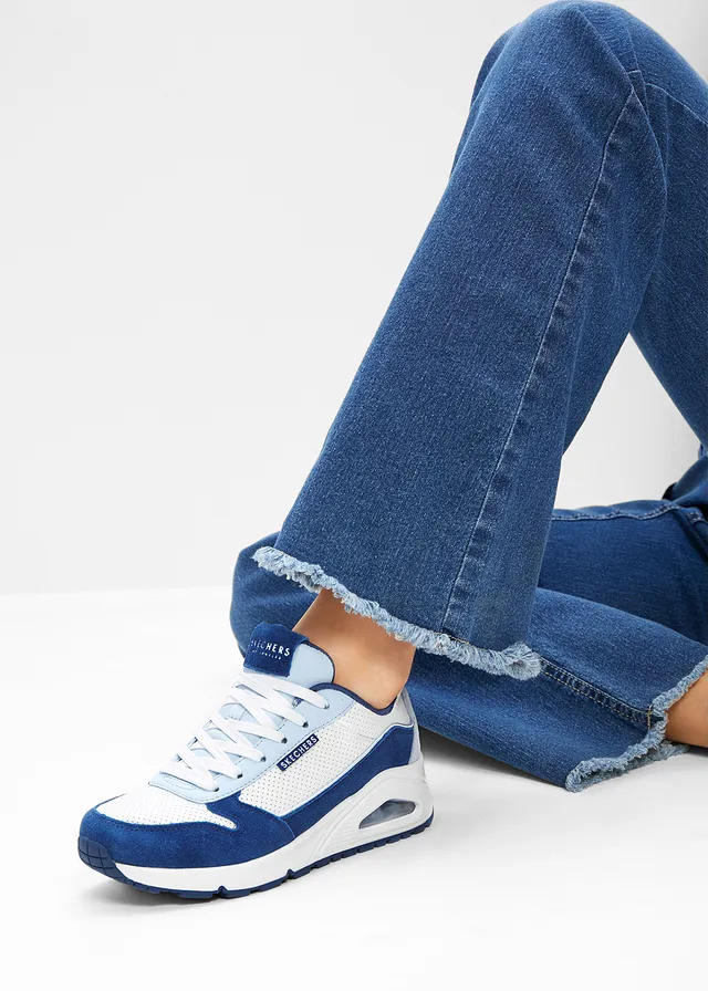 Sneakers Skechers à mémoire de forme • blanc/bleu • product-page.page-title-suffix