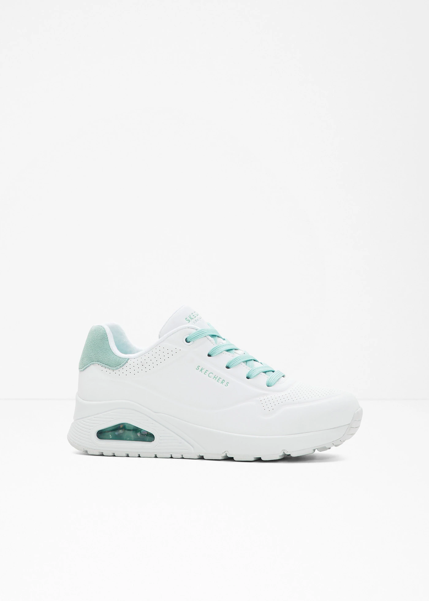 Sneakers van Skechers met memory foam • wit-mint • bonprix online shop