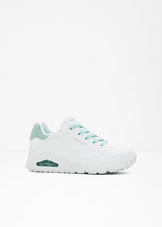 Skechers szabadidőcipő memória habbal, szín: fehér/menta