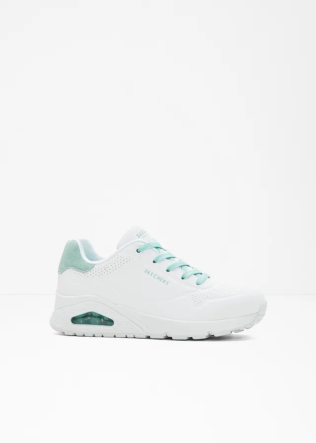 Sneakers Skechers à mémoire de forme, Couleur: blanc/menthe