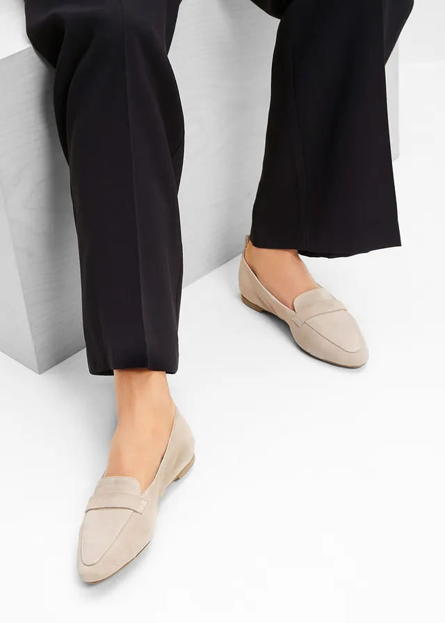 Mocassins en cuir velours • sable clair • product-page.page-title-suffix