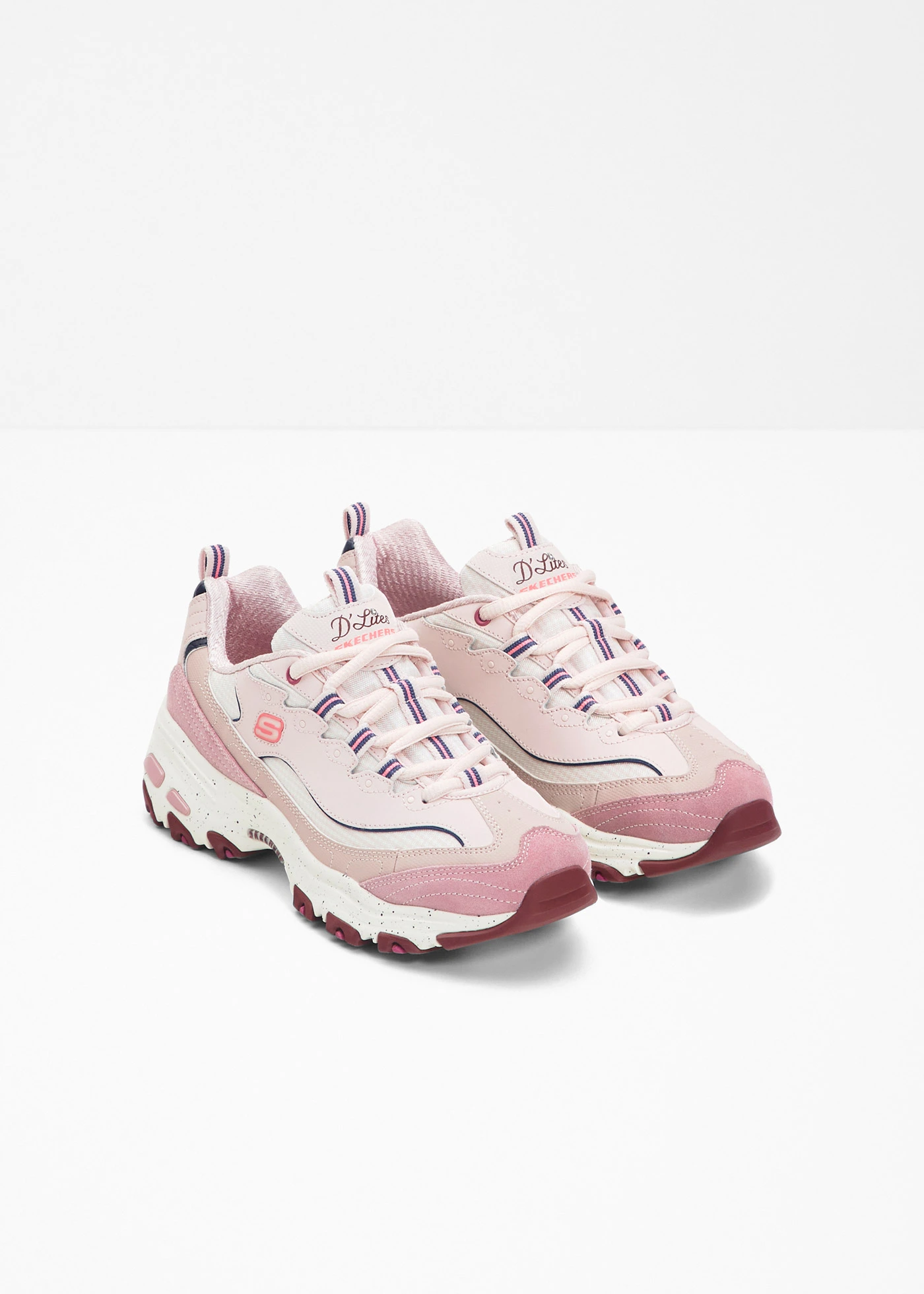 Skechers chunky sneakers met memory foam • roze • bonprix online shop