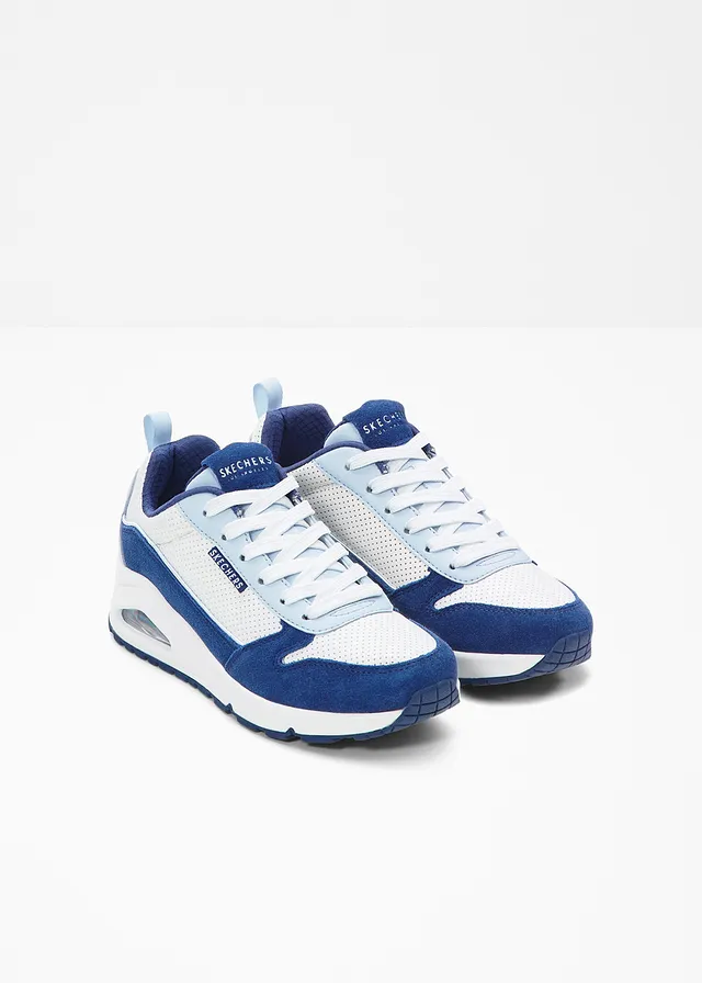 Sneakers Skechers à mémoire de forme • blanc/bleu • product-page.page-title-suffix