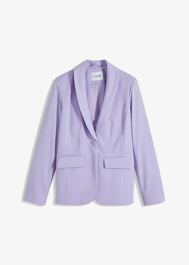 Blazer met een knoop • lichtviolet • bonprix online shop