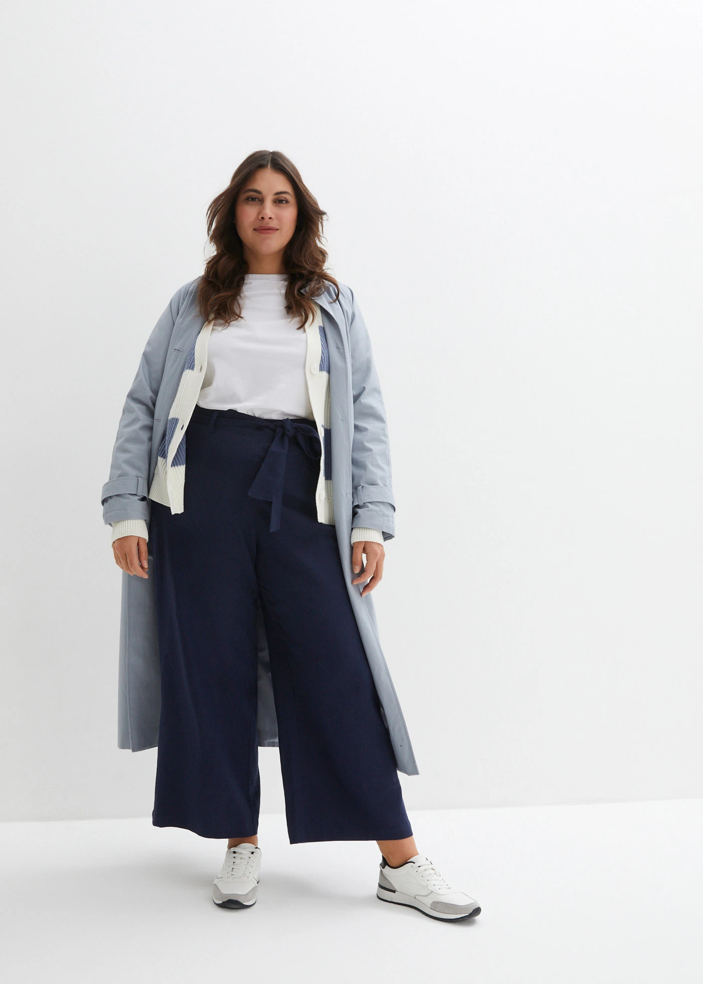 Culotte van lichte linnenmix • zwart plus size • bonprix online shop