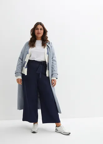 Culotte van lichte linnenmix • zwart plus size • bonprix online shop
