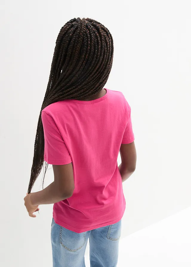 Meisjes T-shirt met omkeerbare pailletten van biologisch katoen • pinklady • product-page.page-title-suffix
