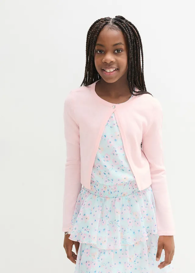 Gebreide bolero, Kleur: parelroze