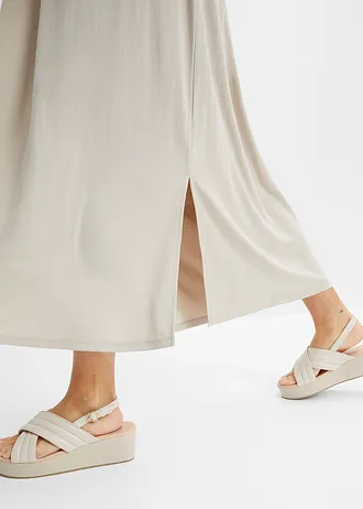 Jersey jurk van een zachte modalmix • steengrijs • bonprix online shop