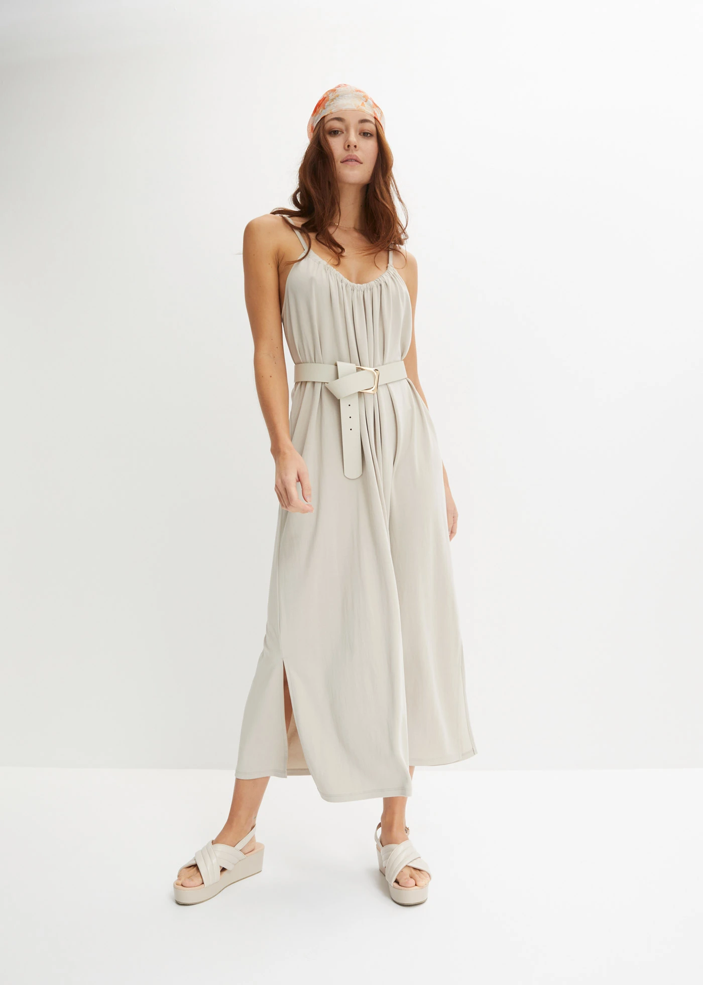 Jersey jurk van een zachte modalmix • steengrijs • bonprix online shop