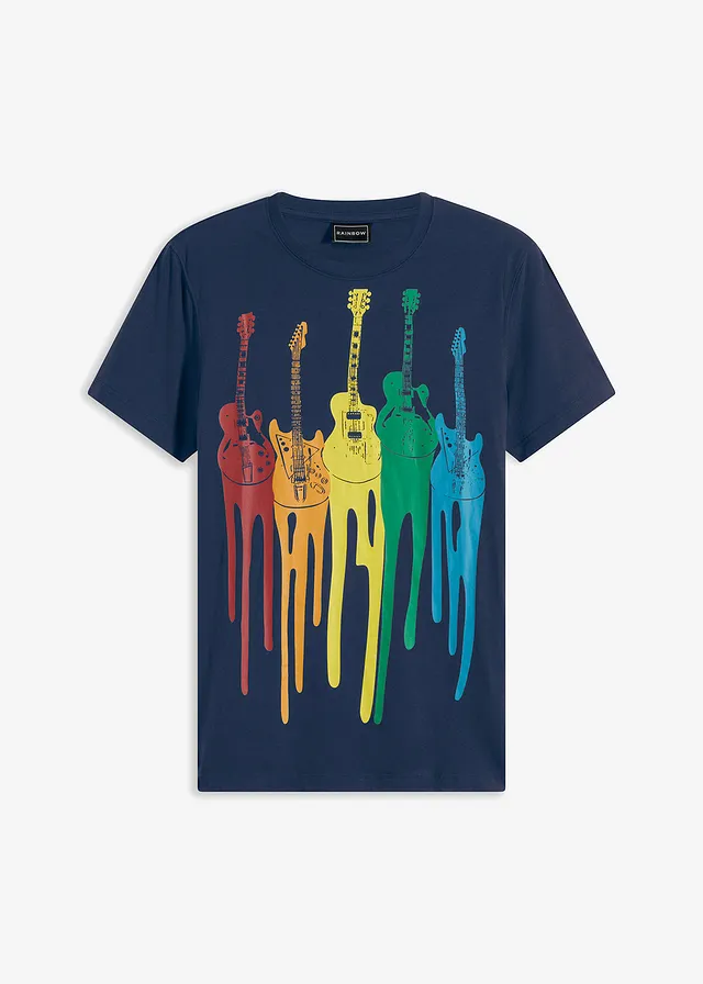 T-shirt van puur katoen, slim fit
