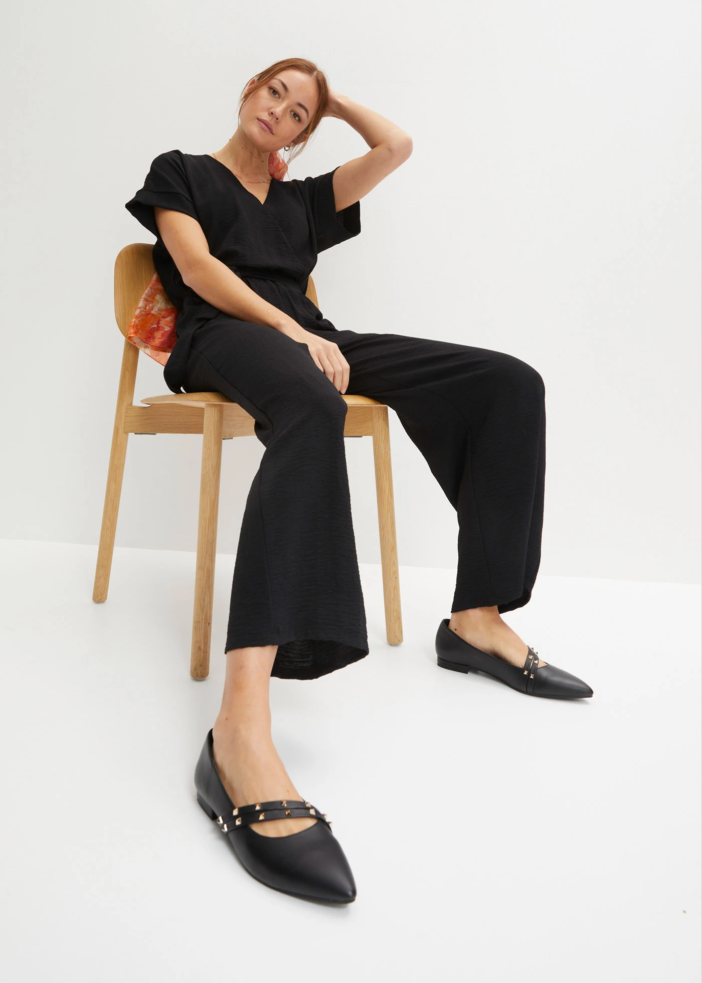 Combinaison manches courtes • noir • Boutique bonprix