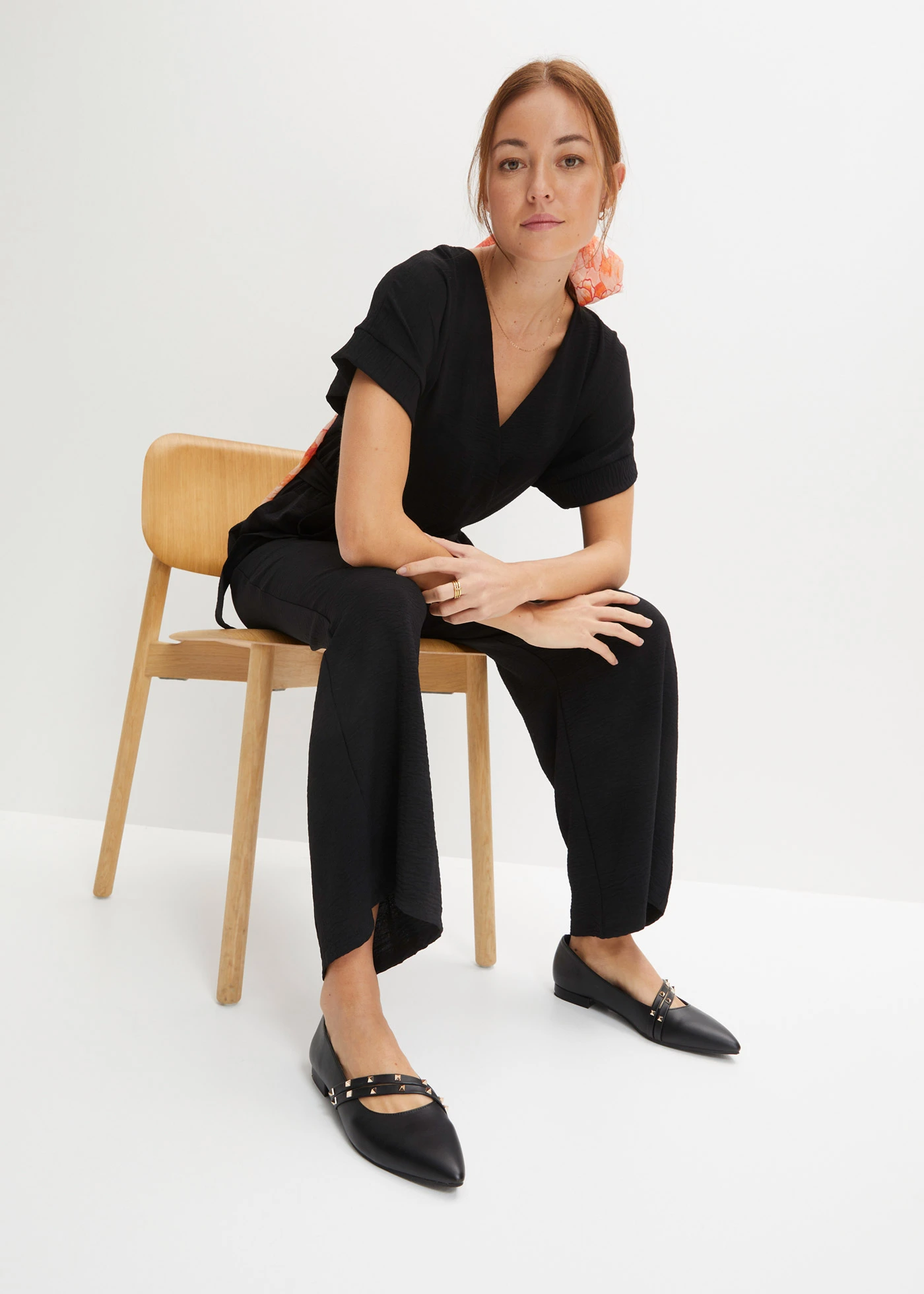 Combinaison manches courtes • noir • Boutique bonprix