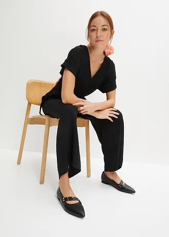 Combinaison manches courtes • noir • Boutique bonprix