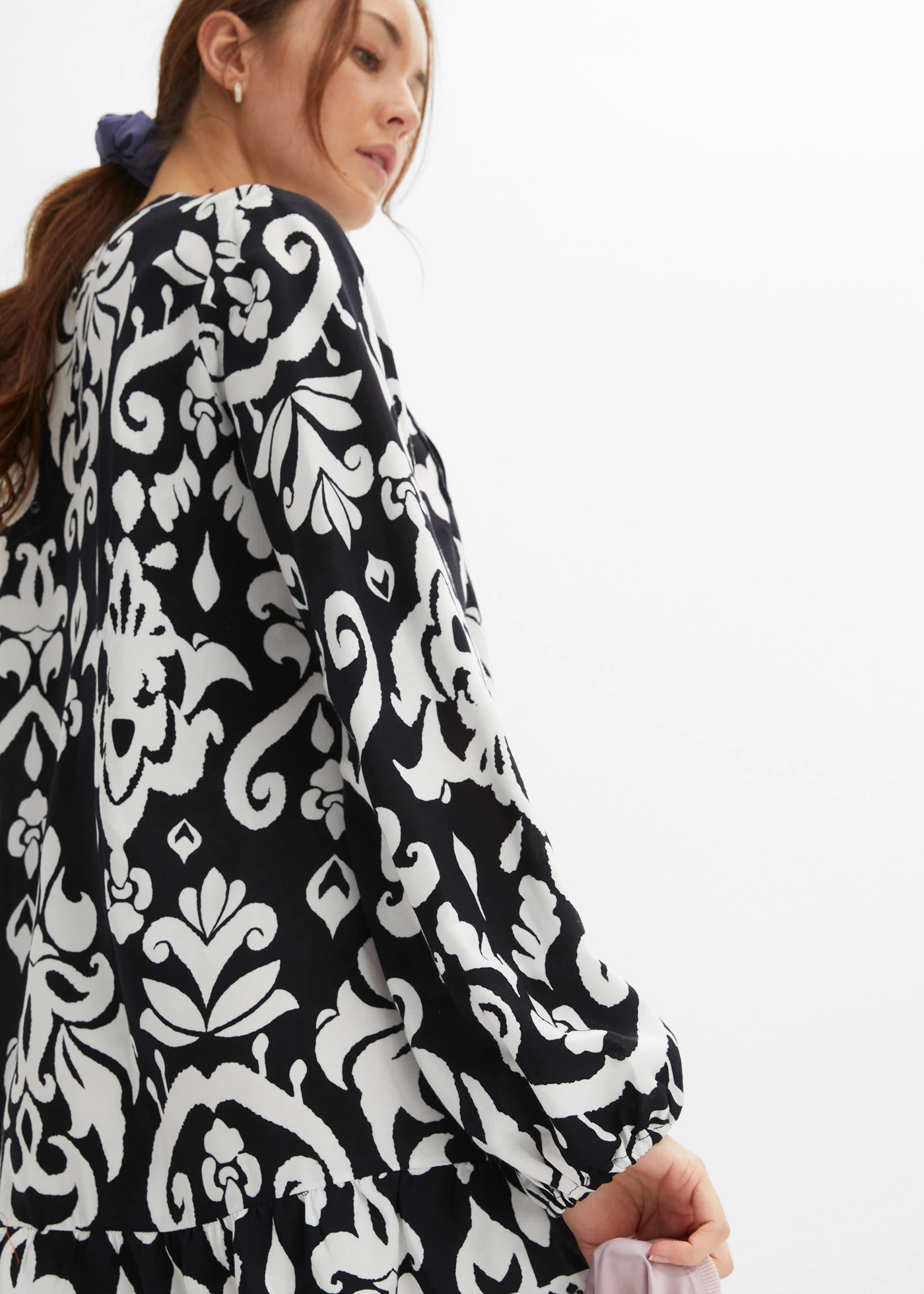 Robe-tunique • noir/blanc • Boutique bonprix