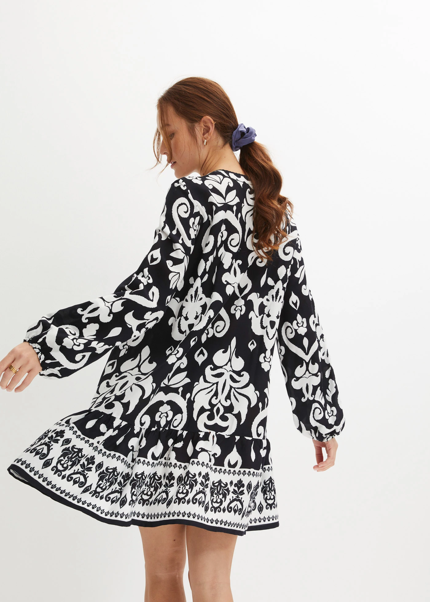 Robe-tunique • noir/blanc • Boutique bonprix