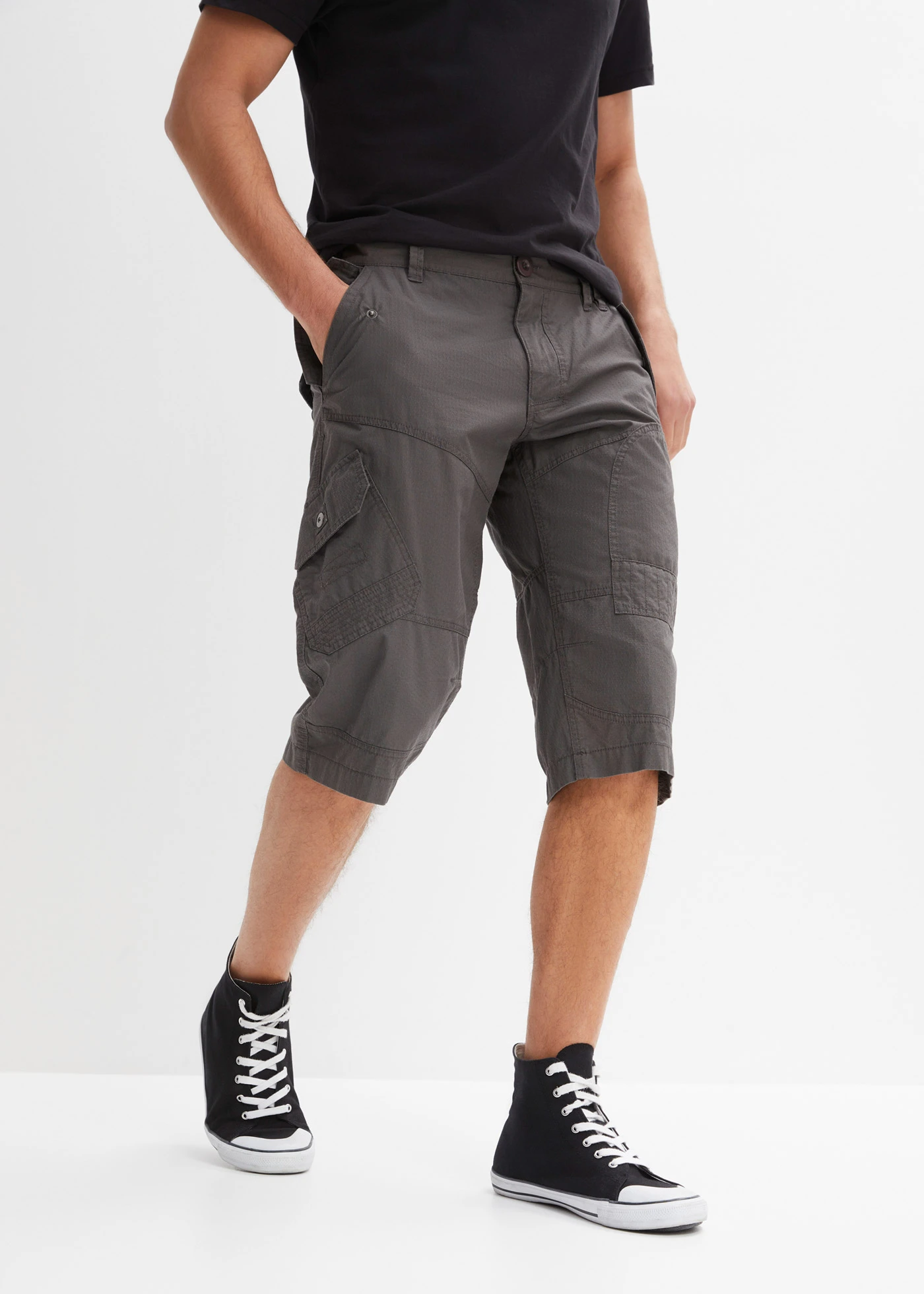 Dlouhé bermudy, Regular Fit • antracitová • bonprix obchod