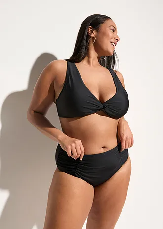 Stahovací bikinové kalhotky, lehký tvarující efekt, barva: černá