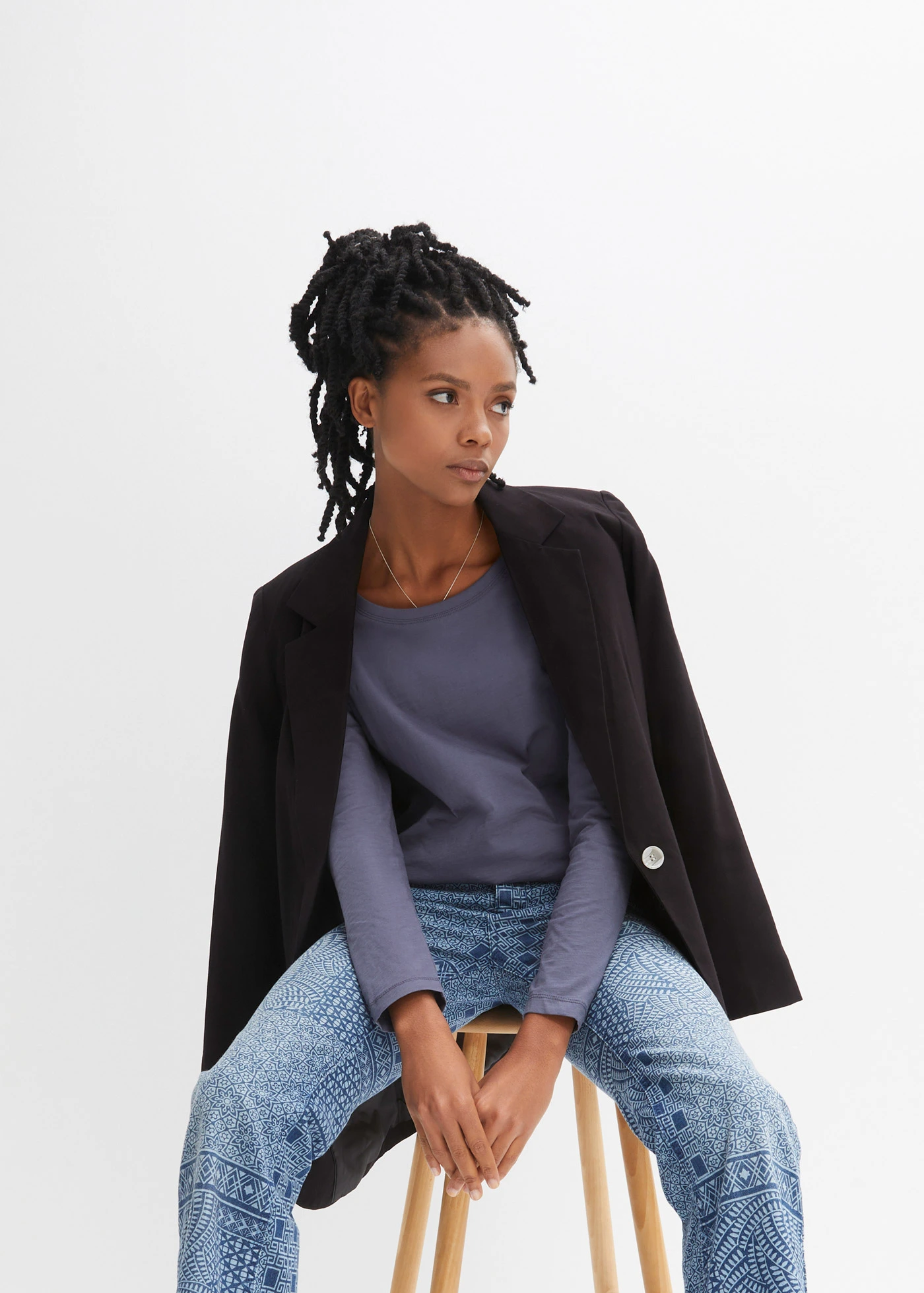 Longsleeve van puur katoen • indigo • bonprix online shop