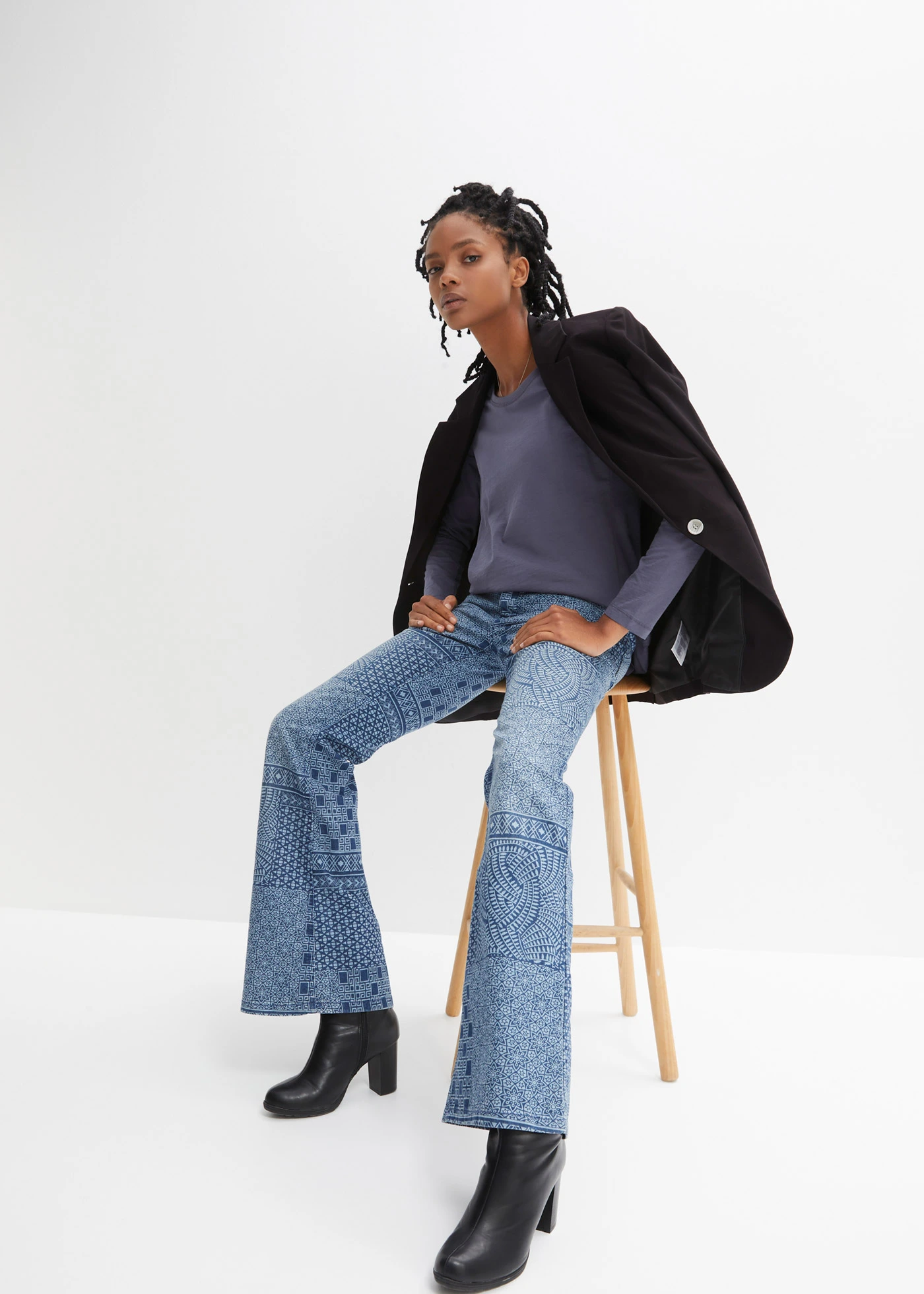 Longsleeve van puur katoen • indigo • bonprix online shop