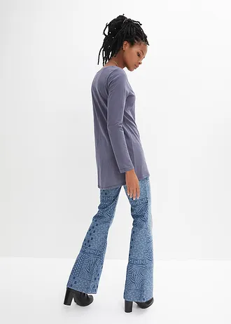 Longsleeve van puur katoen • indigo • bonprix online shop