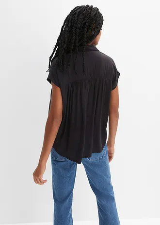 Oversized halenkový top, barva: černá