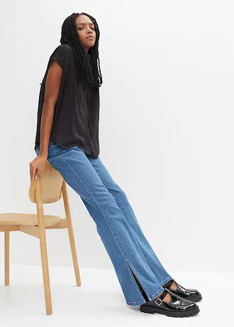 Oversized halenkový top • černá • bonprix obchod