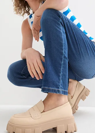 Strečové džíny Boyfriend, Mid Waist • modrý denim • bonprix obchod