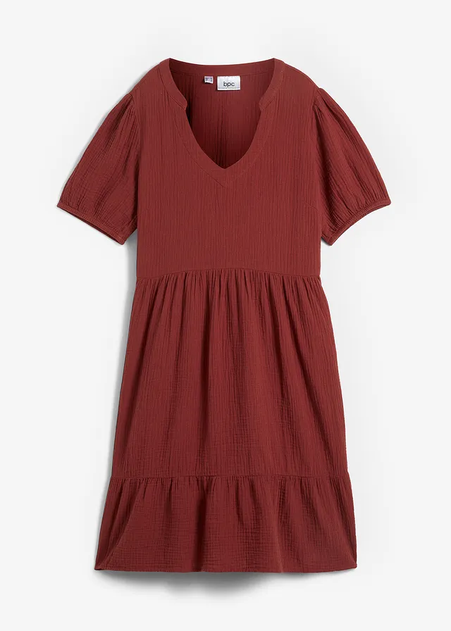 Rochie oversized din muselină de bumbac
