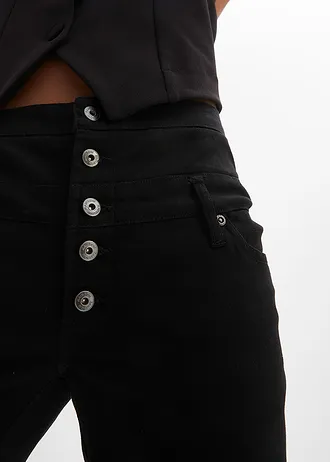 Bermudy z elastické bavlněné směsi • černá • bonprix obchod