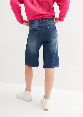Džínové bermudy, High Waist, pohodlný pas • nočně modrý denim • bonprix obchod