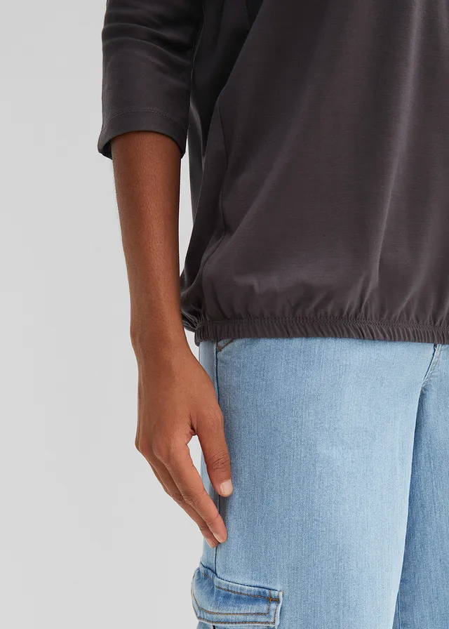 T-shirt oversize en viscose mélangée • gris ardoise • product-page.page-title-suffix