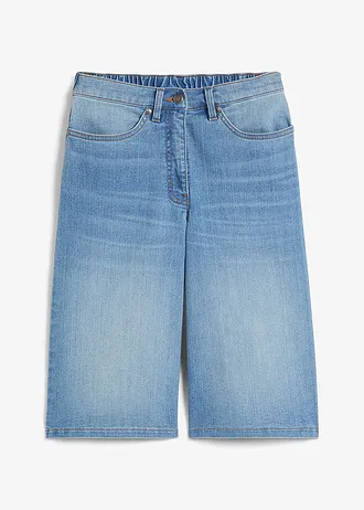 High waist stretch bermuda met comfortabele tailleband