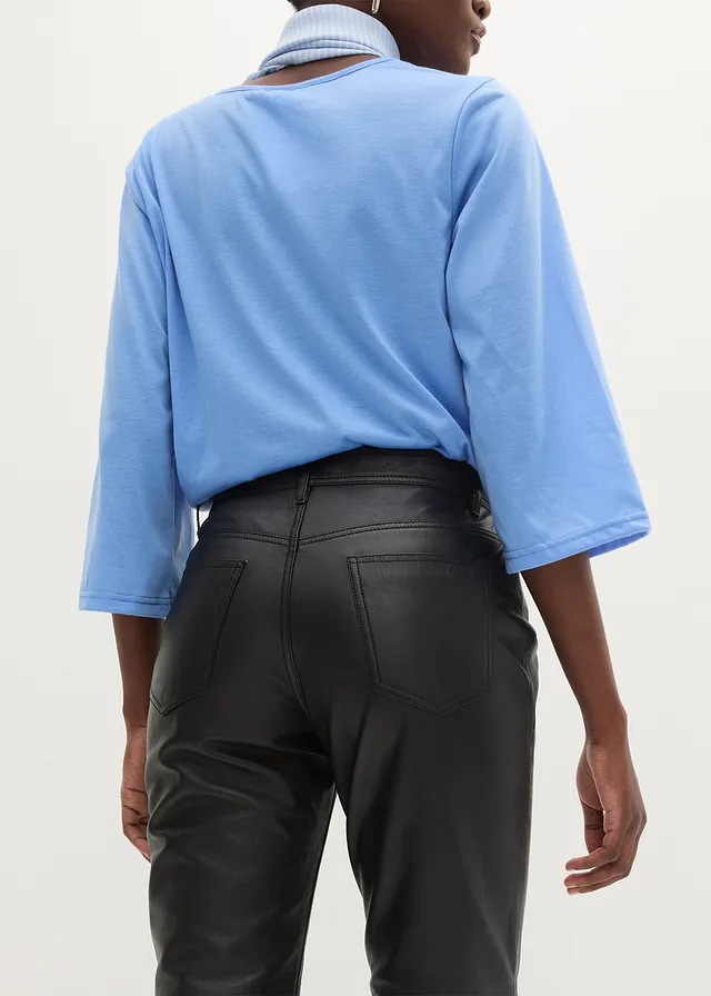 Pantalon en cuir d’agneau nappa • noir • product-page.page-title-suffix