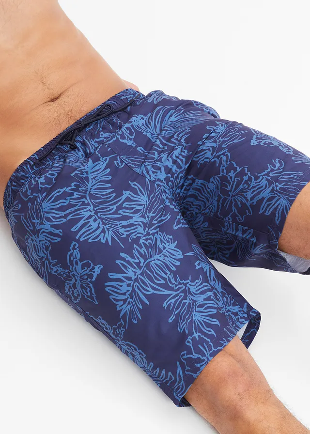 Zwemshort • donkerblauw-blauw gebloemd • product-page.page-title-suffix