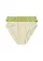 Lot de 2 slips avec dentelle, Couleur: vert poire + jaune pâle