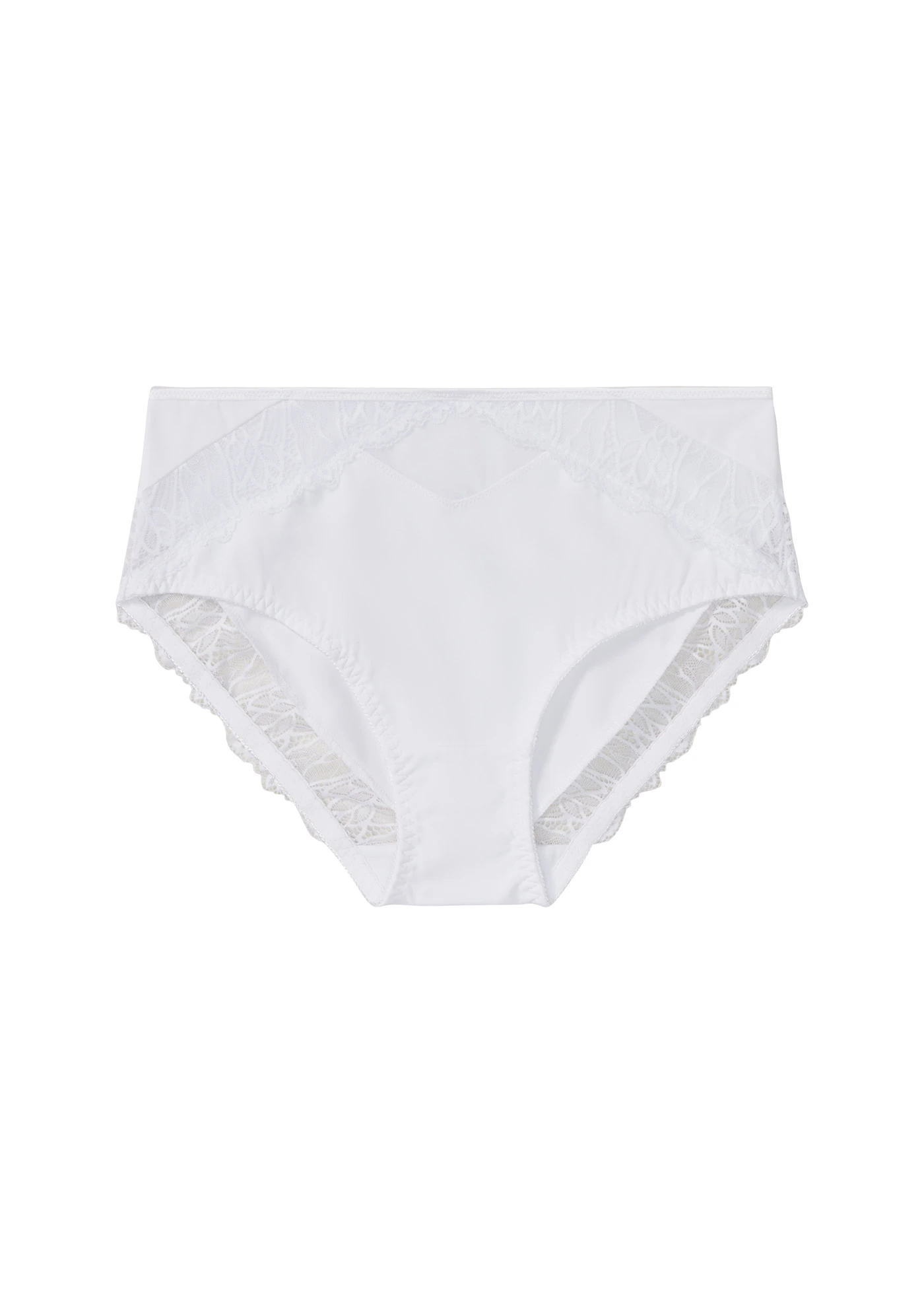 Slip maxi avec dentelle • blanc • Boutique bonprix