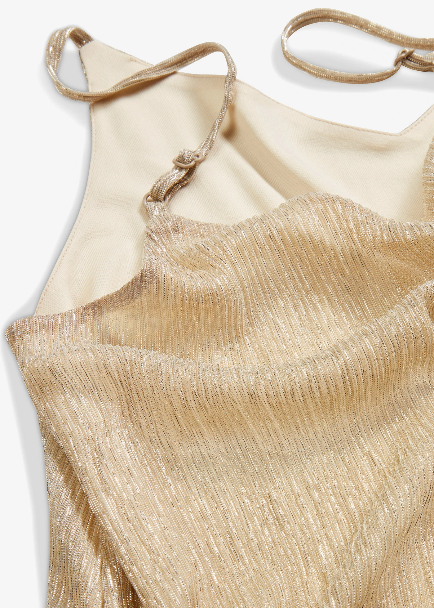 Spaghetti top met glitter • ijskoffie • bonprix online shop